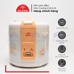Nồi Cơm Điện Kim Cương - Nắp Gài Chống Dính 2.2 Đến 2.8 Lít [Chính Hãng]