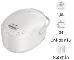 Nồi cơm điện tử Sharp 1.5 lít KS-COM150EV-WH